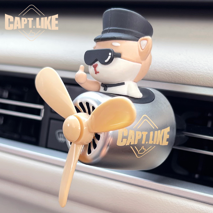 Oscillating Fan Clip - Rotating plane pilot dog car air
