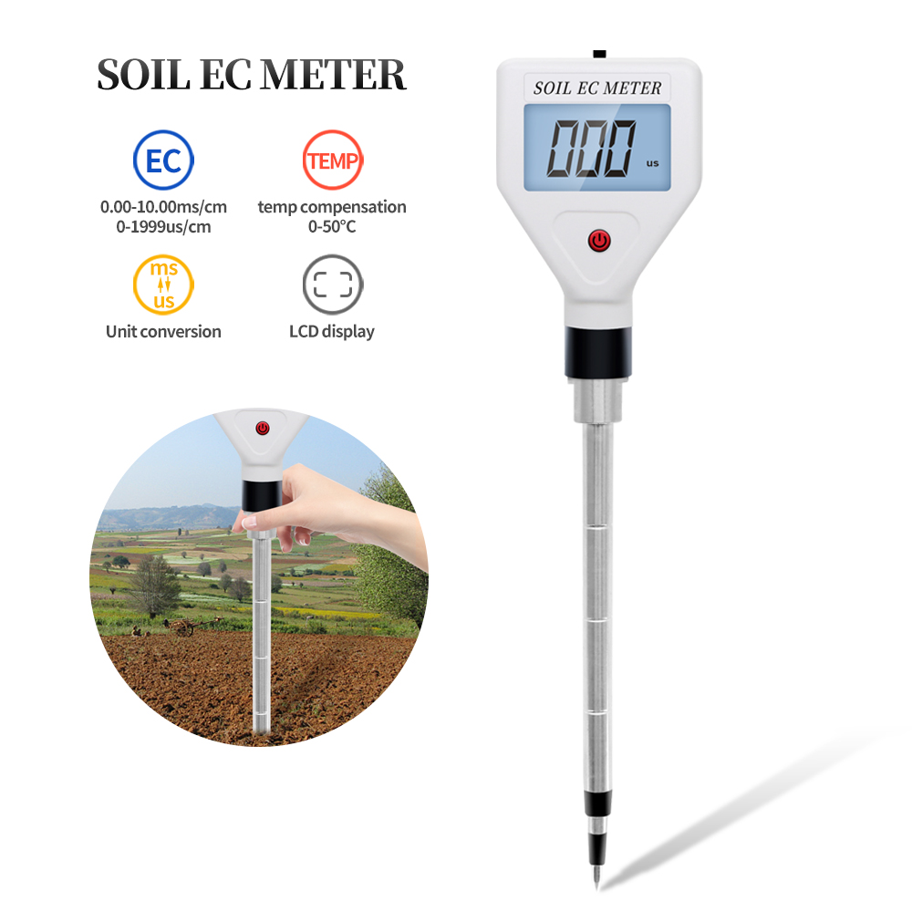 Ec Meter Digital - EC Tester Digital Soil Meter Acidity