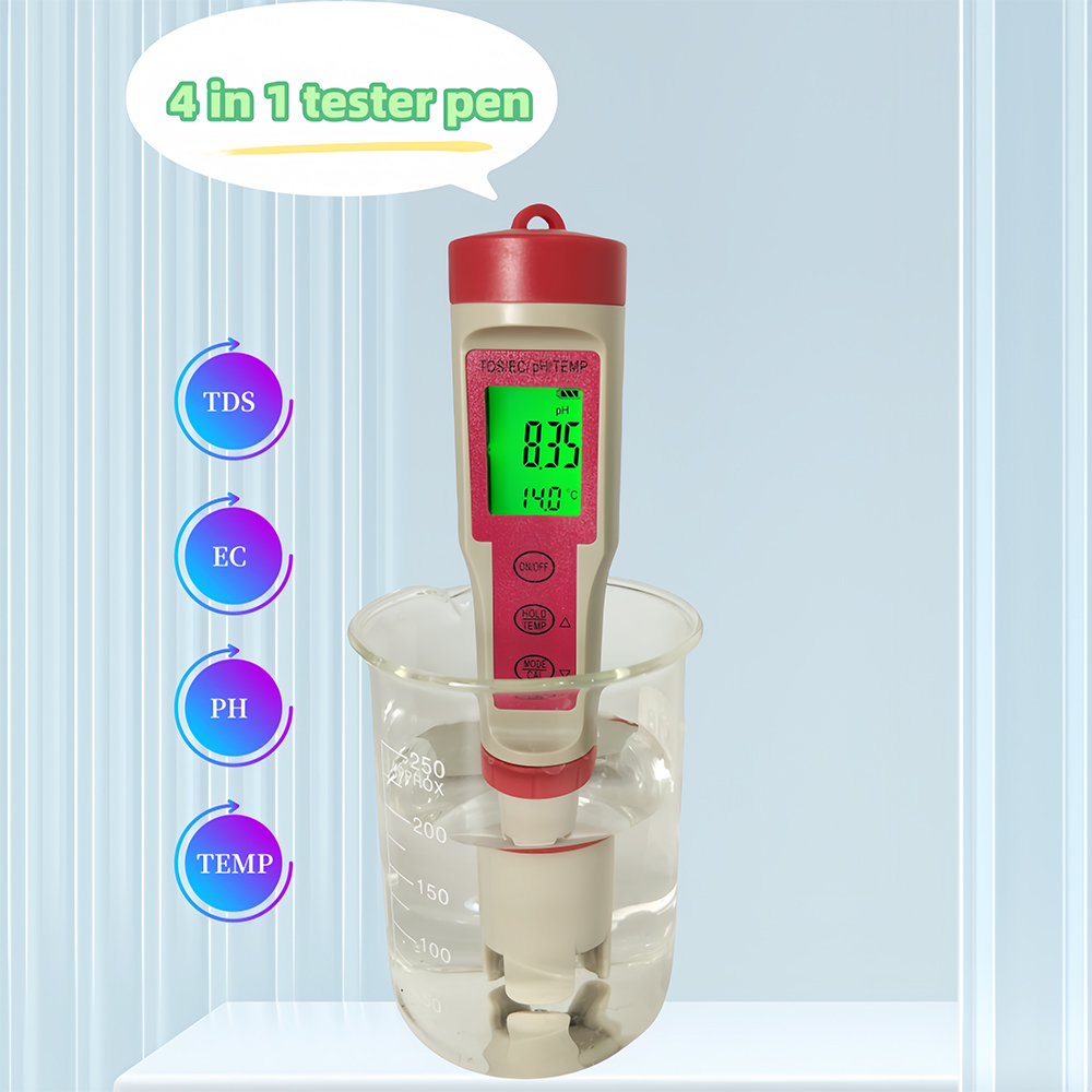 Ec Meter Digital - Backlight 4 in 1 pH Meter