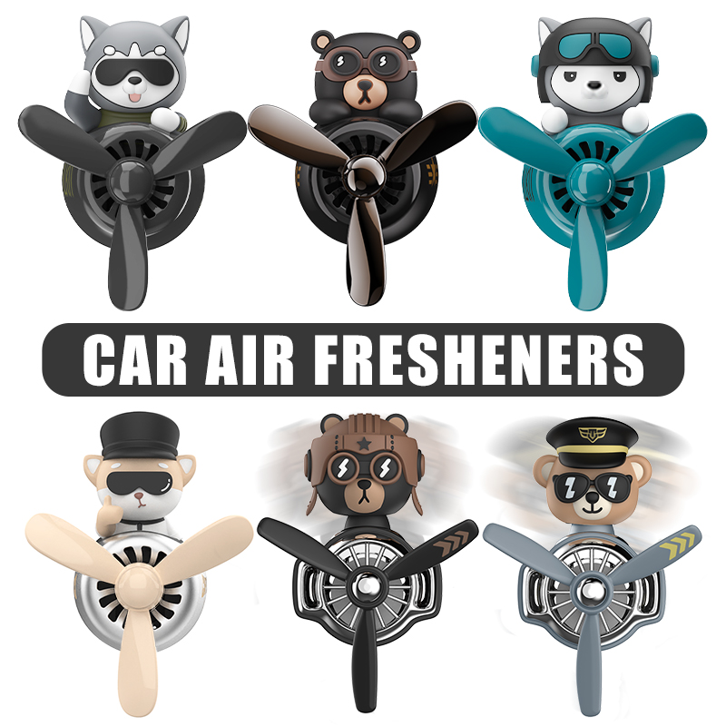 Rotating plane pilot dog car a - Oscillating Fan Clip 评论和价格