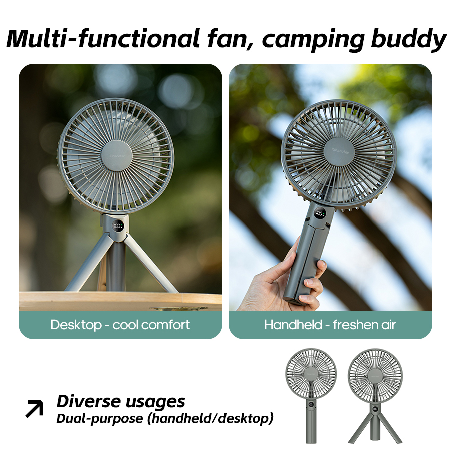 New Portable Folding Handheld  - Oscillating Fan Clip 评论和价格