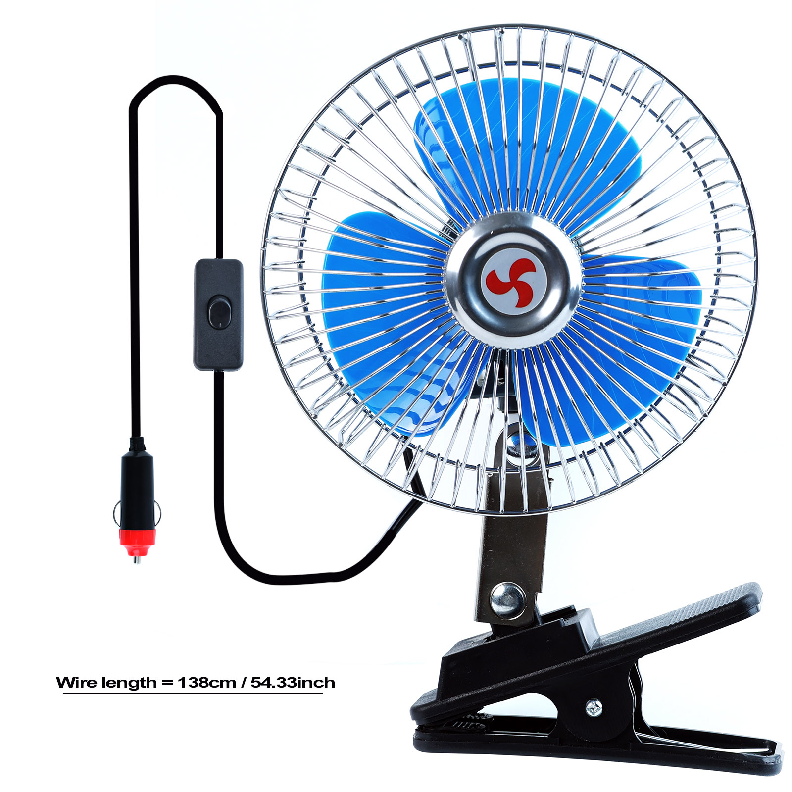 12V 6'' 360 Rotation Summer Ca - Oscillating Fan Clip 评论和价格