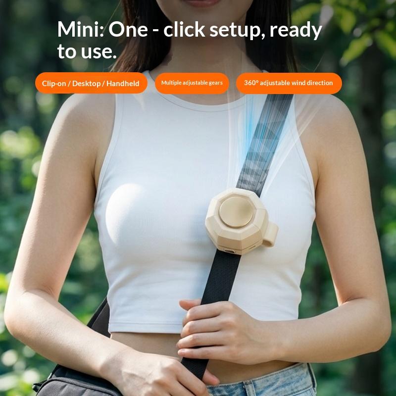 Portable mini clip-on bladeles - Oscillating Fan Clip 评论和价格