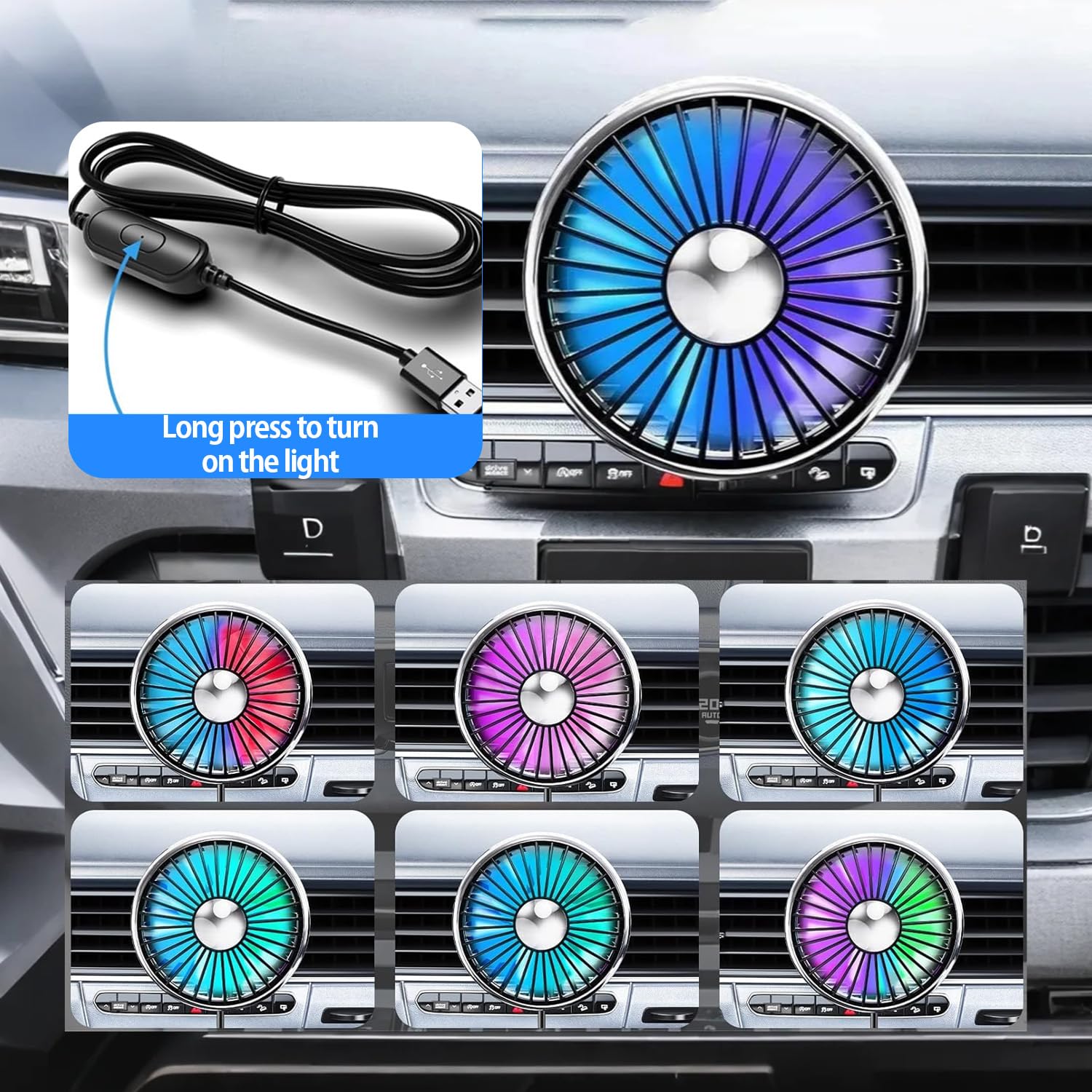2026 New Upgrade USB Car Fan F - Oscillating Fan Clip 评论和价格