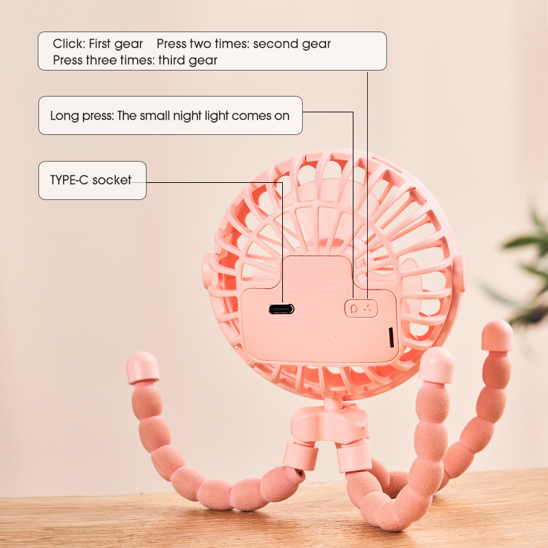 HOMEFISH Portable Baby Strolle - Oscillating Fan Clip 评论和价格