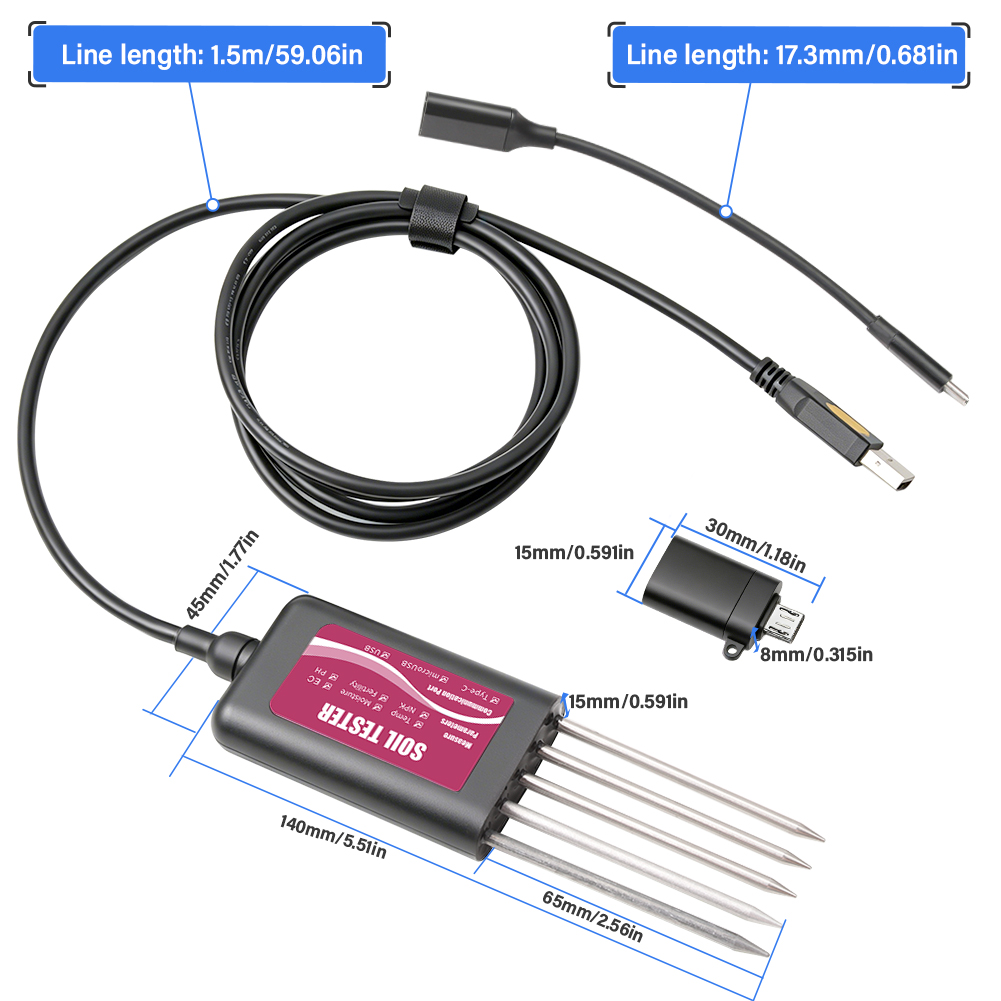 8in1 Smart Soil Tester NPK PH  - Ec Meter Digital 评论和价格
