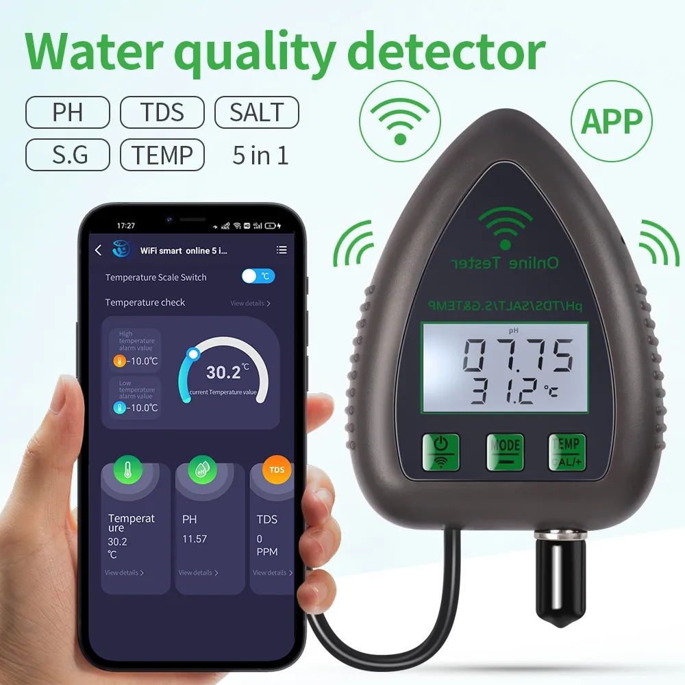 Tuya WiFi 5 in1 Water Quality  - Ec Meter Digital 评论和价格