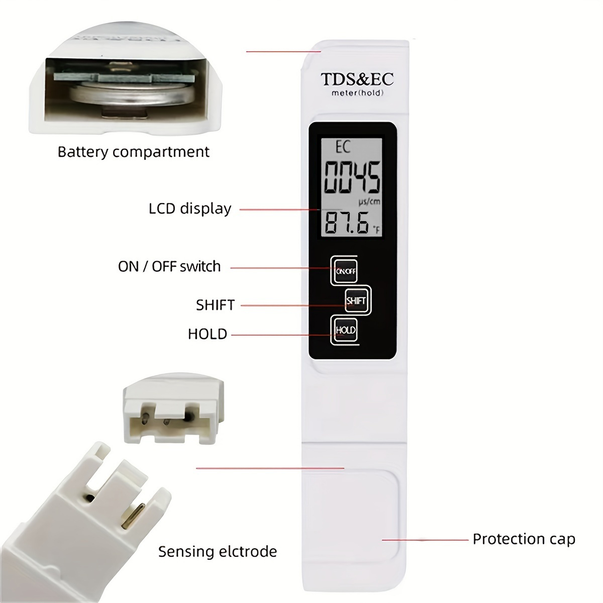 3in1 Water Quality Detection P - Ec Meter Digital 评论和价格