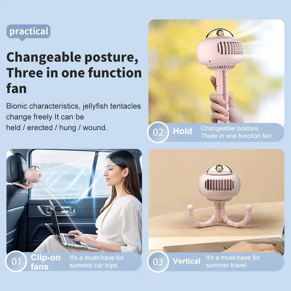 Mini Stroller Fan, Automatic O - Oscillating Fan Clip 评论和价格