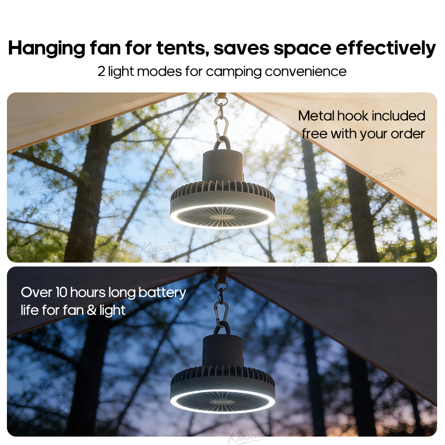 10000mAh 4000mAh Camping Fan R - Oscillating Fan Clip 评论和价格