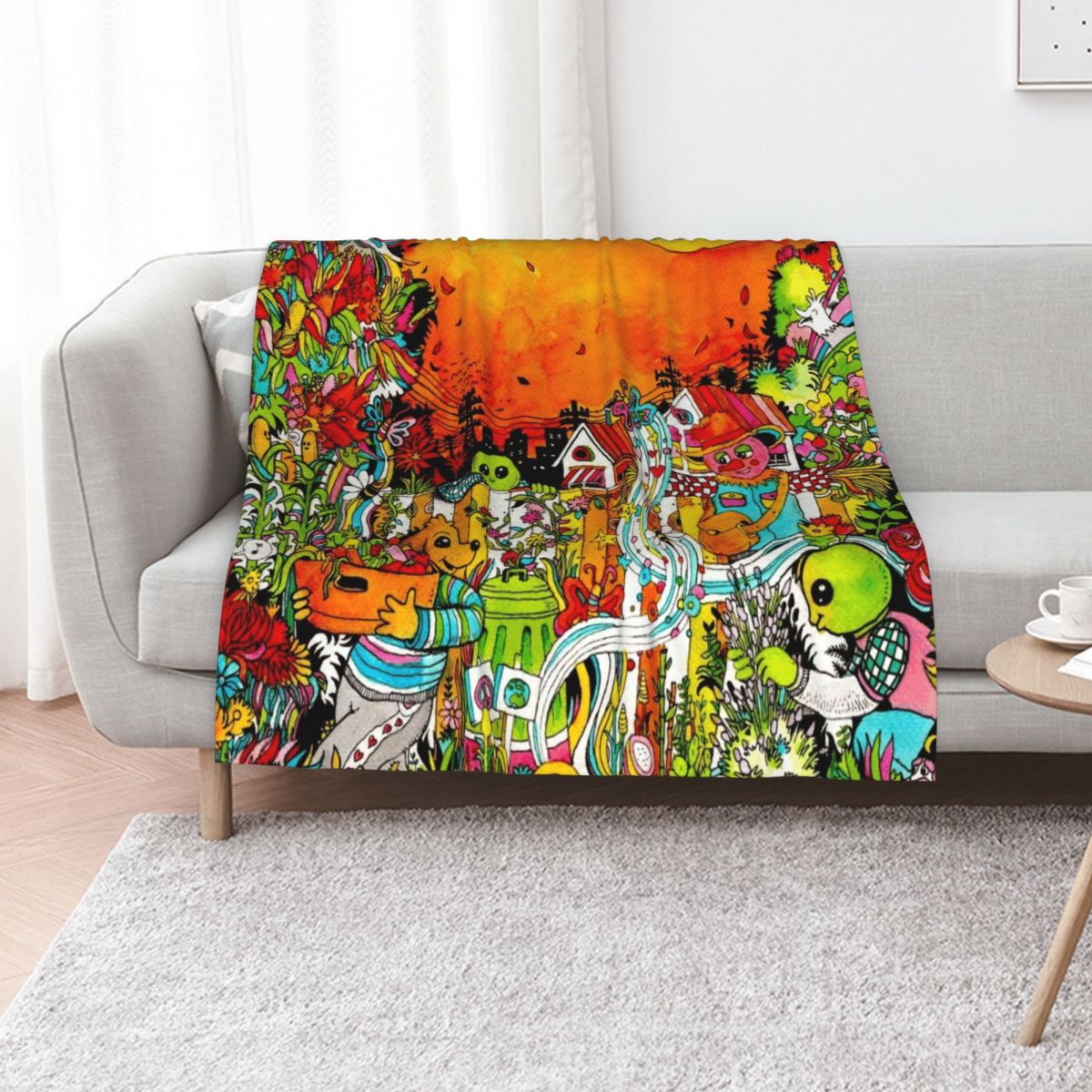 Urban Farm Time Throw Blanket  - Urban Farming Home 评论和价格