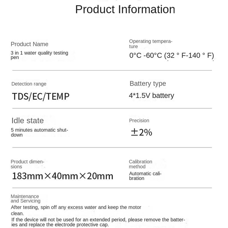 [B17B!】 Portable Water Test Pe - Ec Meter Digital 评论和价格